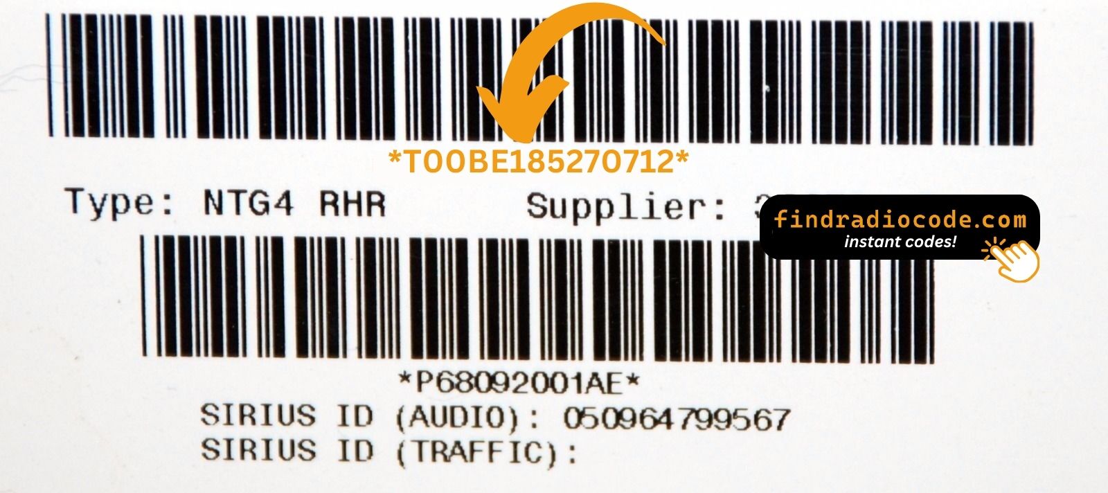 Chrysler MyGIG NTG4 RHW
 anti theft unlock using serial number